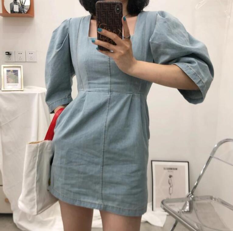 牛仔连衣裙