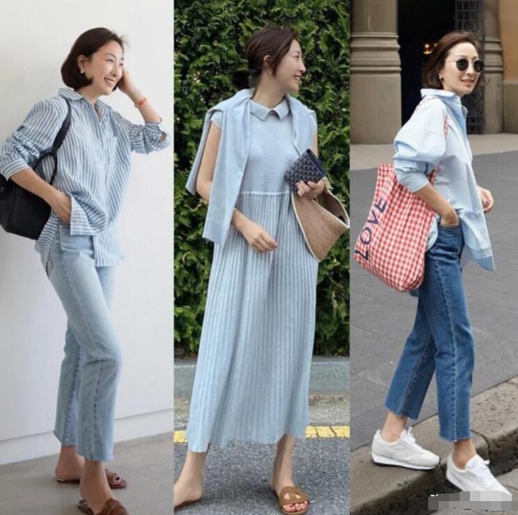 浅蓝色衣服