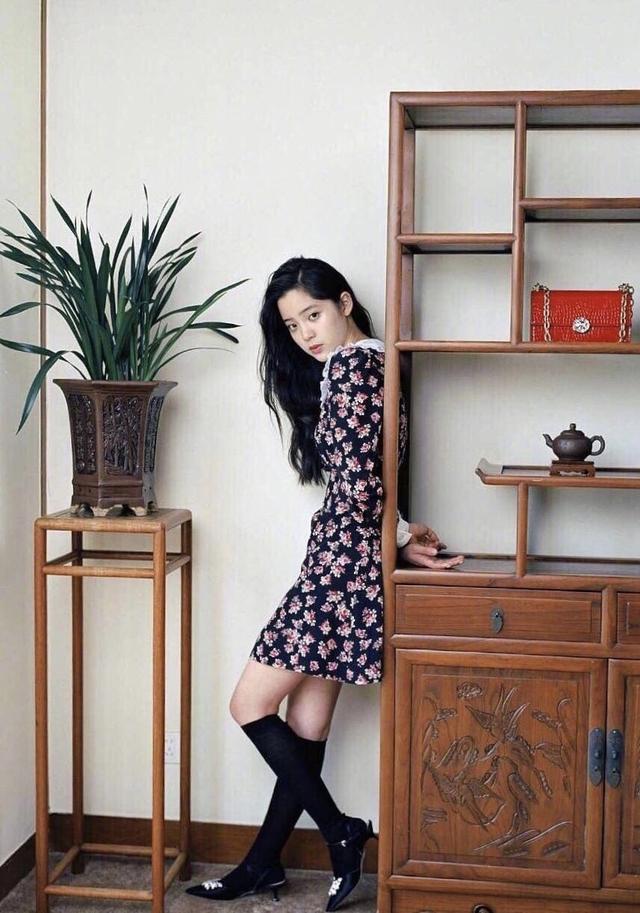 法式碎花连衣裙